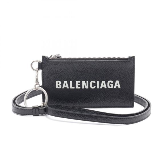 Balenciaga Leather Wallet CASH Black - Picture 1 of 4